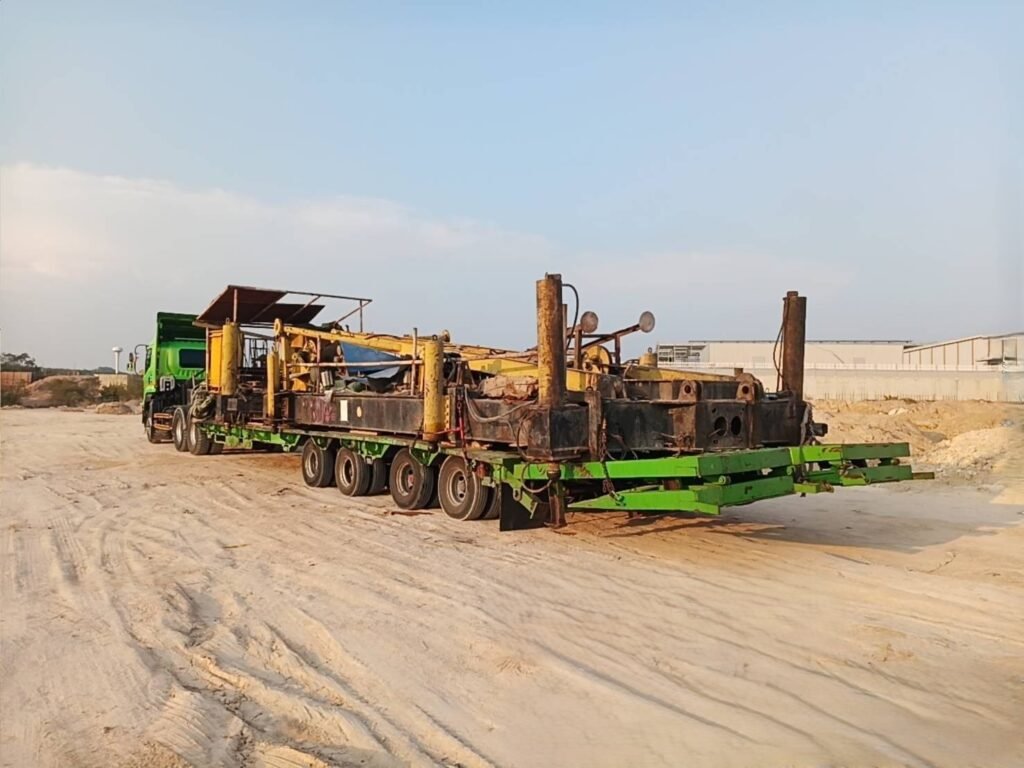 บริการรภเทรลเลอร์หางโลว์เบทขนย้ายเครื่องจักร